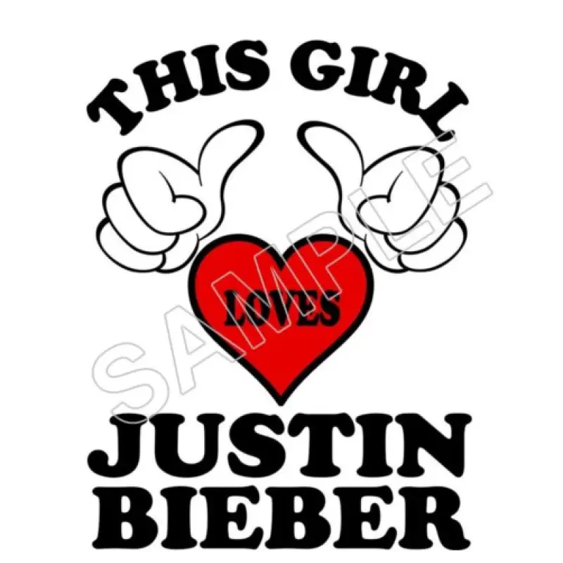 This Girl Loves Justin Bieber T Shirt Iron on Transfer Decal #23 This Girl Loves Justin Bieber T Shirt Iron on Transfer Decal #23