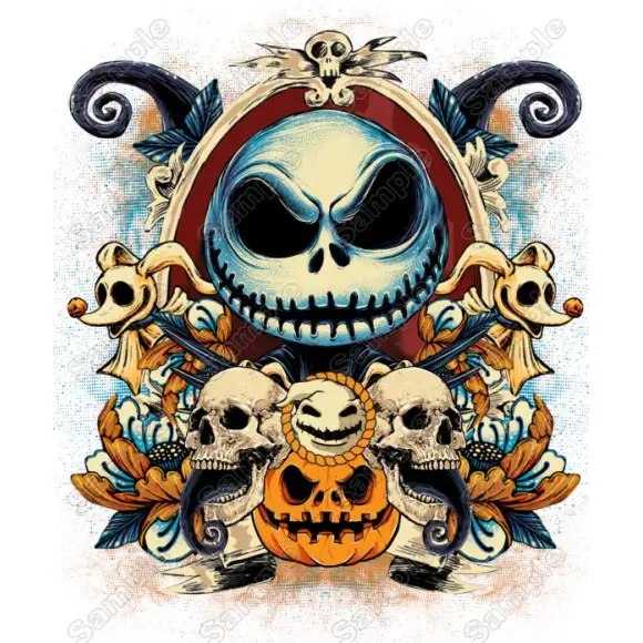 Jack Skellington The Nightmare Before Christmas T Shirt Heat Iron On Transfer #2 Jack Skellington The Nightmare Before Christmas T Shirt Heat Iron On Transfer #2