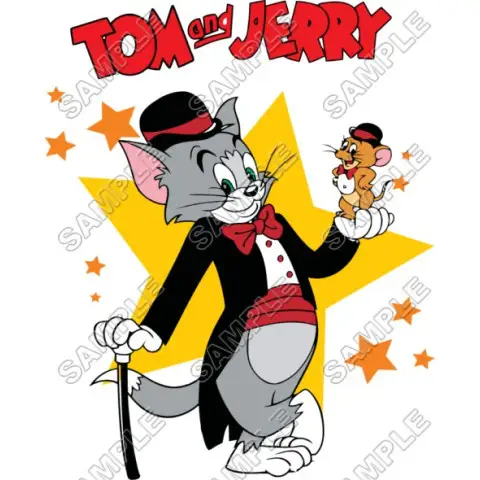 Tom and Jerry T Shirt Iron on Transfer Decal #10 Tom and Jerry T Shirt Iron on Transfer Decal #10
