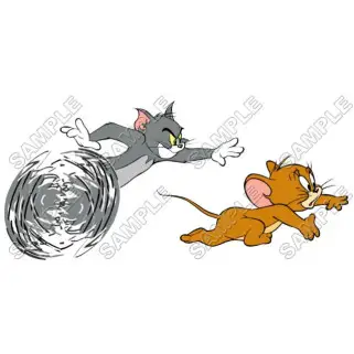 Tom and Jerry T Shirt Iron on Transfer Decal #18 Tom and Jerry T Shirt Iron on Transfer Decal #18