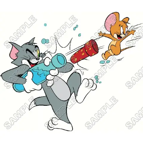 Tom and Jerry T Shirt Iron on Transfer Decal #5 Tom and Jerry T Shirt Iron on Transfer Decal #5