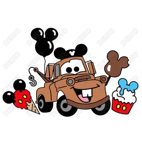 Tow Mater Disney T Shirt Iron on Transfer Decal Tow Mater Disney T Shirt Iron on Transfer Decal