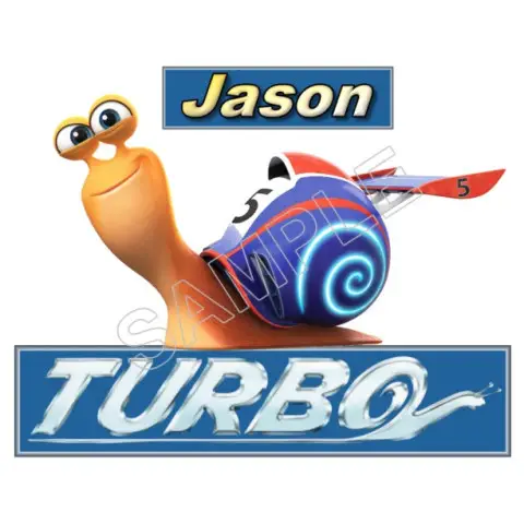 Turbo (Snail) Personalized Custom T Shirt Iron on Transfer Decal #1 Turbo (Snail) Personalized Custom T Shirt Iron on Transfer Decal #1