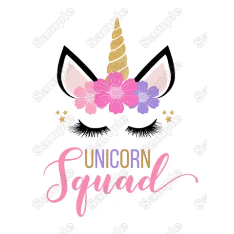 Unicorn Birthday Choose Family Member T Shirt Iron on Transfer