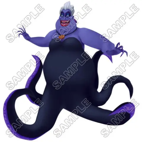 Ursula The Little Mermaid T Shirt Iron on Transfer Decal #1 Ursula The Little Mermaid T Shirt Iron on Transfer Decal #1