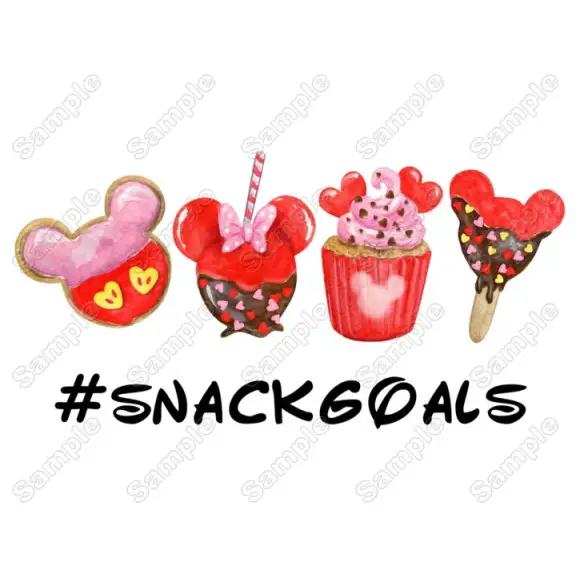 Valentine Snackgoals Disney Vacation Heat Iron on Transfer Decal Valentine Snackgoals Disney Vacation Heat Iron on Transfer Decal