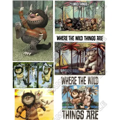 Where the Wild Things Are T Shirt Iron on Transfer Decal #1 Where the Wild Things Are T Shirt Iron on Transfer Decal #1