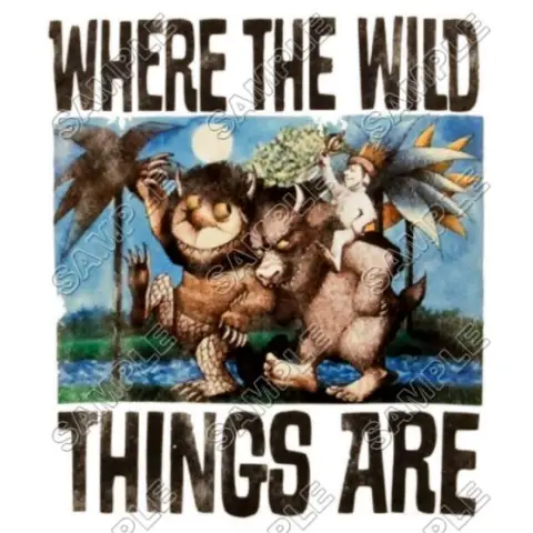 Where the Wild Things Are T Shirt Iron on Transfer Decal #6 Where the Wild Things Are T Shirt Iron on Transfer Decal #6