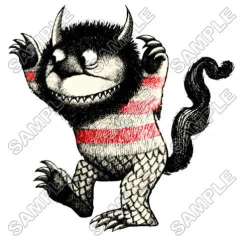 Where the Wild Things Are T Shirt Iron on Transfer Decal #8 Where the Wild Things Are T Shirt Iron on Transfer Decal #8