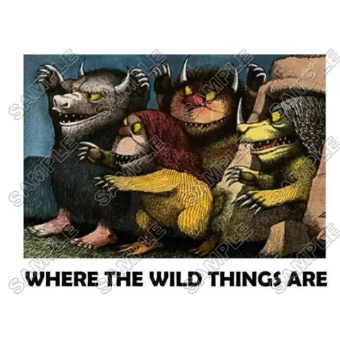 Where the Wild Things Are T Shirt Iron on Transfer Decal #9 Where the Wild Things Are T Shirt Iron on Transfer Decal #9