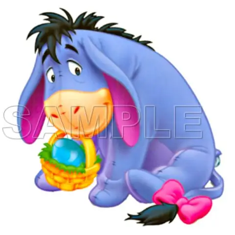 Winnie the Pooh Eeyore Easter T Shirt Iron on Transfer Decal #1 Winnie the Pooh Eeyore Easter T Shirt Iron on Transfer Decal #1