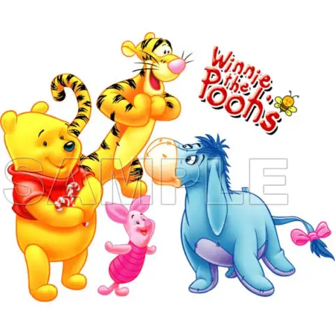 Winnie the Pooh Eeyore T Shirt Iron on Transfer Decal #2 Winnie the Pooh Eeyore T Shirt Iron on Transfer Decal #2