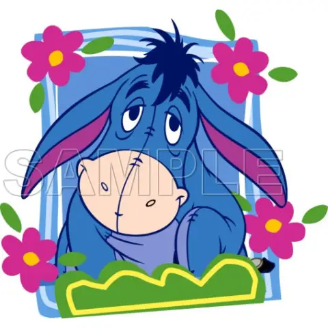 Winnie the Pooh Eeyore T Shirt Iron on Transfer Decal #4 Winnie the Pooh Eeyore T Shirt Iron on Transfer Decal #4