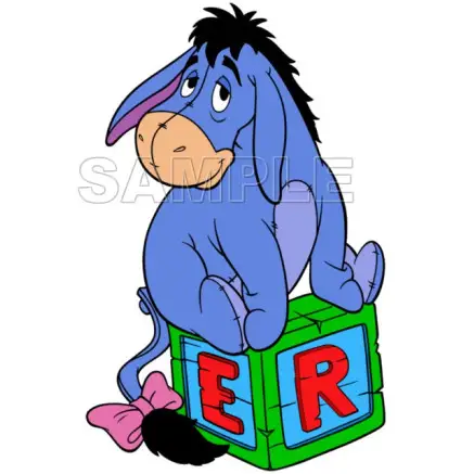 Winnie the Pooh Eeyore T Shirt Iron on Transfer Decal #7 Winnie the Pooh Eeyore T Shirt Iron on Transfer Decal #7