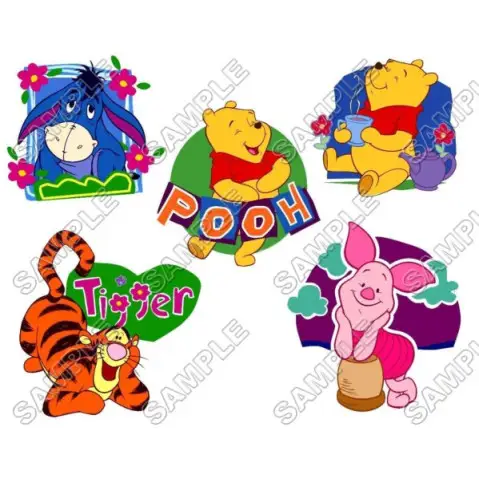 Winnie the Pooh Eeyore Tiger  T Shirt Iron on Transfer Decal #10