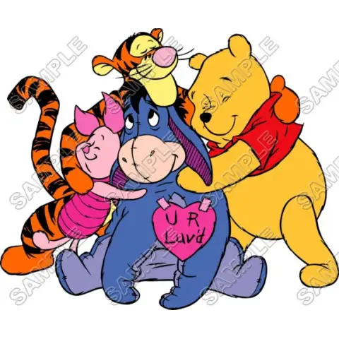 Winnie the Pooh Eeyore Tiger T Shirt Iron on Transfer Decal #19 Winnie the Pooh Eeyore Tiger T Shirt Iron on Transfer Decal #19