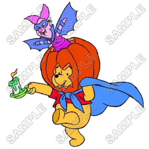 Winnie the Pooh Piglet Halloween Eeyore Tiger T Shirt Iron on Transfer Decal #31
