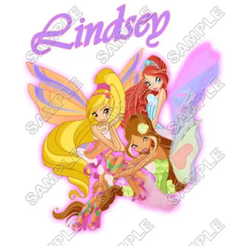 Winx Club Personalized Custom T Shirt Iron on Transfer Decal #17 Winx Club Personalized Custom T Shirt Iron on Transfer Decal #17