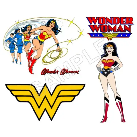 Wonder Woman T Shirt Iron on Transfer Decal #4 Wonder Woman T Shirt Iron on Transfer Decal #4