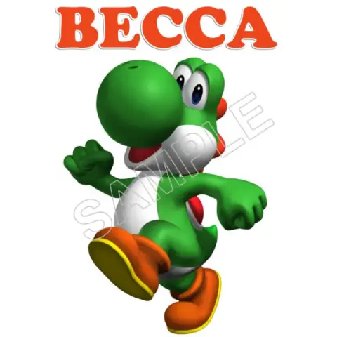 Yoshi Super Mario Birthday Personalized Custom T Shirt Iron on Transfer Decal #110 Yoshi Super Mario Birthday Personalized Custom T Shirt Iron on Transfer Decal #110