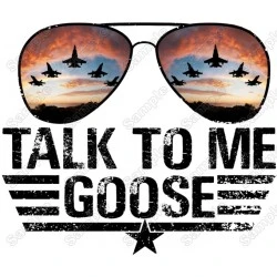 Top Gun Talk To Me Goose T Shirt  Iron On Transfer by www.shopironons.com