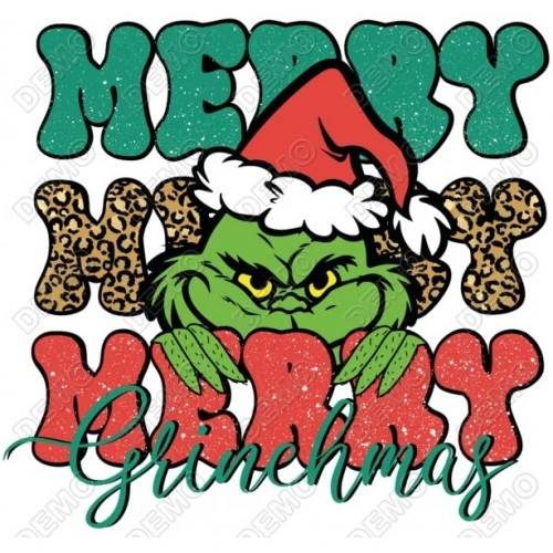  Christmas  Merry Grinchmas T Shirt Iron on Transfer Decal   by www.shopironons.com