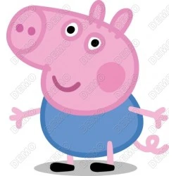 George Pig  Peppa T Shirt Iron on Transfer Decal 