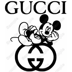 Gucci Mickey Mouse Heat Iron On Transfer Vinyl HTV
