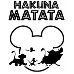 Hakuna Matata  Mickey Mouse Ears Iron On Transfer Vinyl HTV  by www.shopironons.com