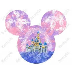 Disney Magic Kingdom Mickey ears  Heat  Iron on Transfer  Decal 