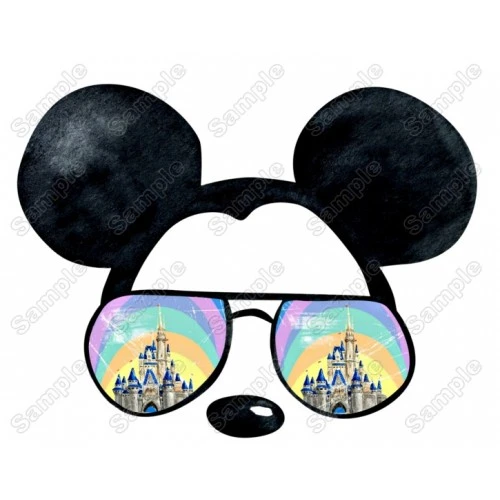 Magic Kingdom Mickey Ears Heat  Iron on Transfer  Decal  #1  by www.shopironons.com