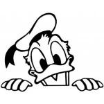 Disney Donald  Duck  Iron On  Transfer Vinyl HTV   by www.shopironons.com