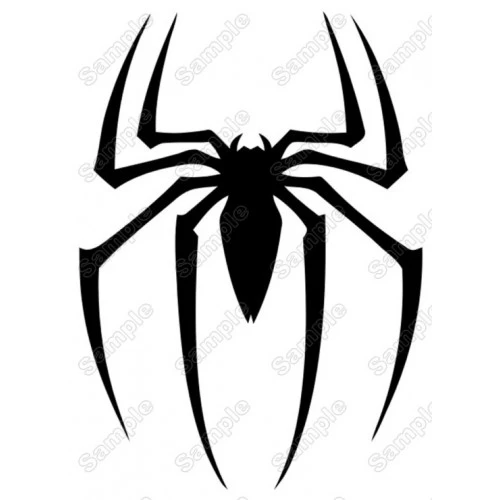 Spiderman logo  Iron On Transfer Vinyl HTV  by www.shopironons.com