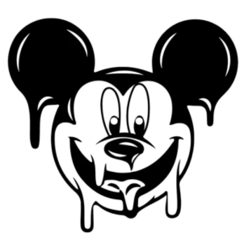  Mickey Mouse  Dripping Iron On Transfer Vinyl HTV    by www.shopironons.com