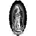 Our Lady of Guadalupe  Iron On Transfer Vinyl HTV  by www.shopironons.com