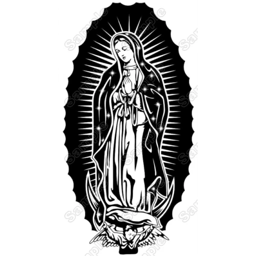 Our Lady of Guadalupe  Iron On Transfer Vinyl HTV  by www.shopironons.com