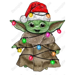  Christmas  Star Wars Yoda T Shirt Iron on Transfer Decal 