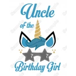 Unicorn Birthday Choose Family Member T Shirt Iron on Transfer by www.shopironons.com