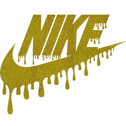 Swoosh Nike Drip Logo Iron On Heat Transfer Vinyl HTV by www.shopironons.com