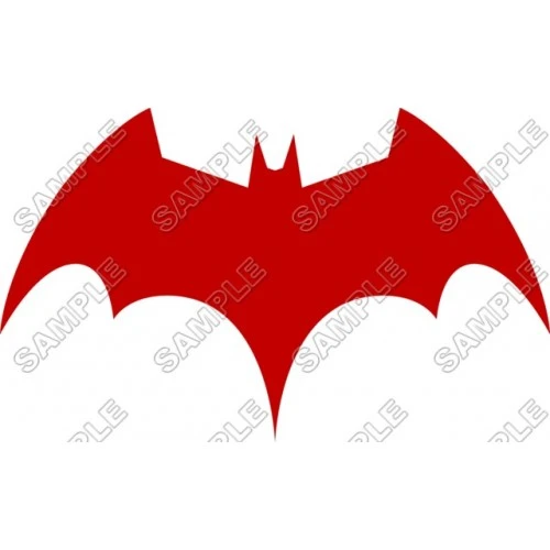  Batman Logo Red T Shirt Iron on Transfer  Decal  #16 by www.shopironons.com