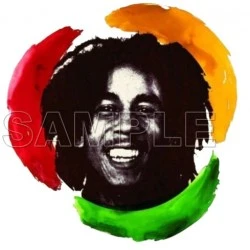 Bob Marley T Shirt Iron on Transfer Decal #3