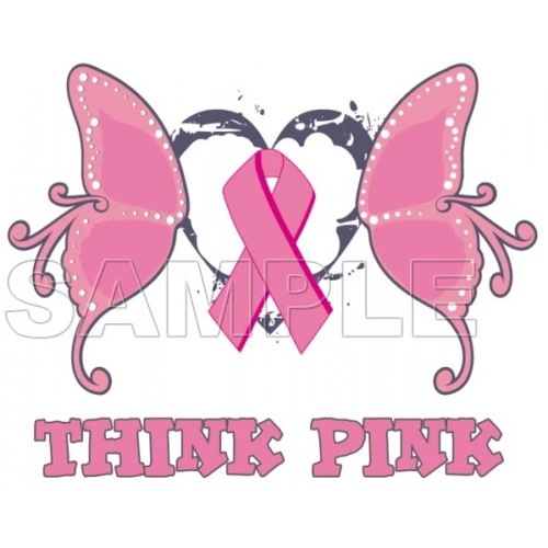  Breast Cancer Awareness ~ Think Pink ~ T Shirt Iron on Transfer Decal #20 by www.shopironons.com