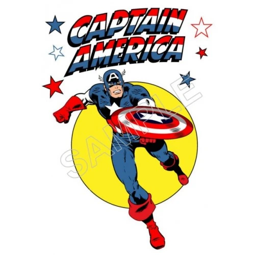  Captain America T Shirt Iron on Transfer Decal #66 by www.shopironons.com