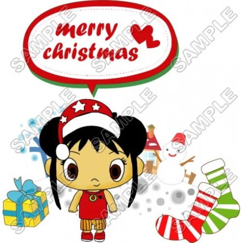  Christmas Ni Hao Kai - lan T Shirt Iron on Transfer Decal #79 by www.shopironons.com