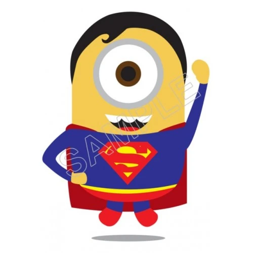  Despicable Me Minion SuperMan T Shirt Iron on Transfer Decal #58 by www.shopironons.com