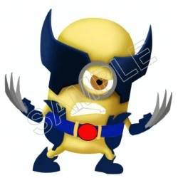 Despicable Me Minion Wolverine T Shirt Iron on Transfer Decal #51