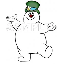 Frosty The Snowman  T Shirt Iron on Transfer Decal #1
