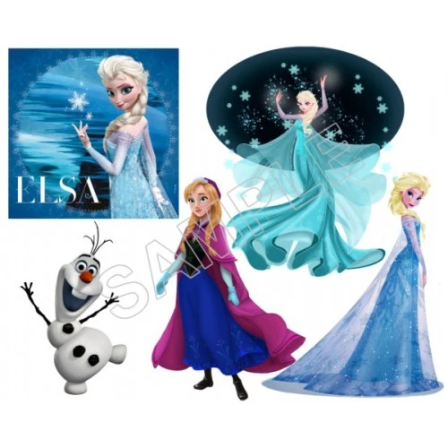  Frozen Elsa Anna Olaf  T Shirt Iron on Transfer  Decal  #81 by www.shopironons.com