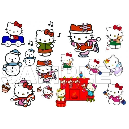  Hello Kitty  Christmas  T Shirt Iron on Transfer  Decal  #9 by www.shopironons.com