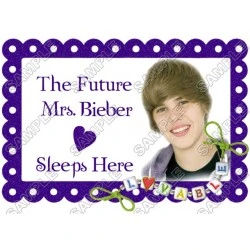 Justin Bieber Pillowcase  Iron on Transfer Decal #17